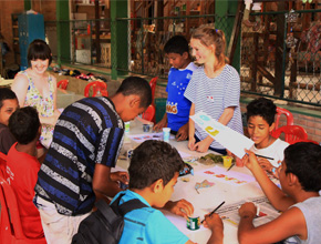 Global Hope project working with school children